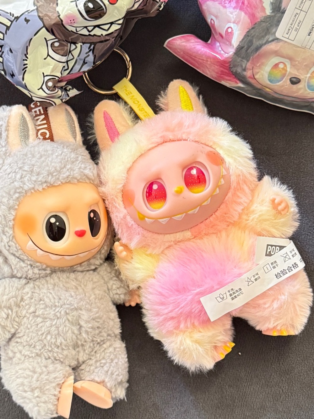 The Lafufu Monsters Plush Keychains